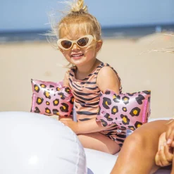 Swim Essentials Zwembandjes Panterprint Rose Goud, 2-6 jaar