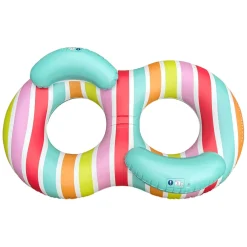 Swim Essentials Zwemring Dubbel Regenboog, 190cm