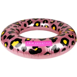 Swim Essentials Zwemring Panterprint Rose Goud, 70cm