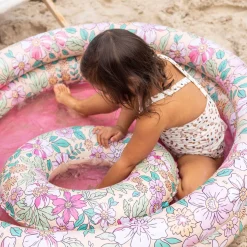 Swim Essentials Zwemring Roze Bloemen, 55cm