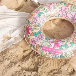 Swim Essentials Zwemring Roze Bloemen, 55cm