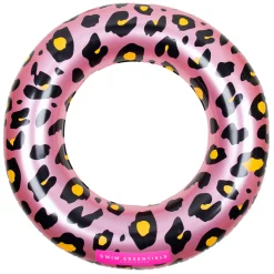 Swim Essentials Zwemring Panterprint Rose Goud, 90cm