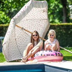 Swim Essentials Zwemring Panterprint Rose Goud, 90cm