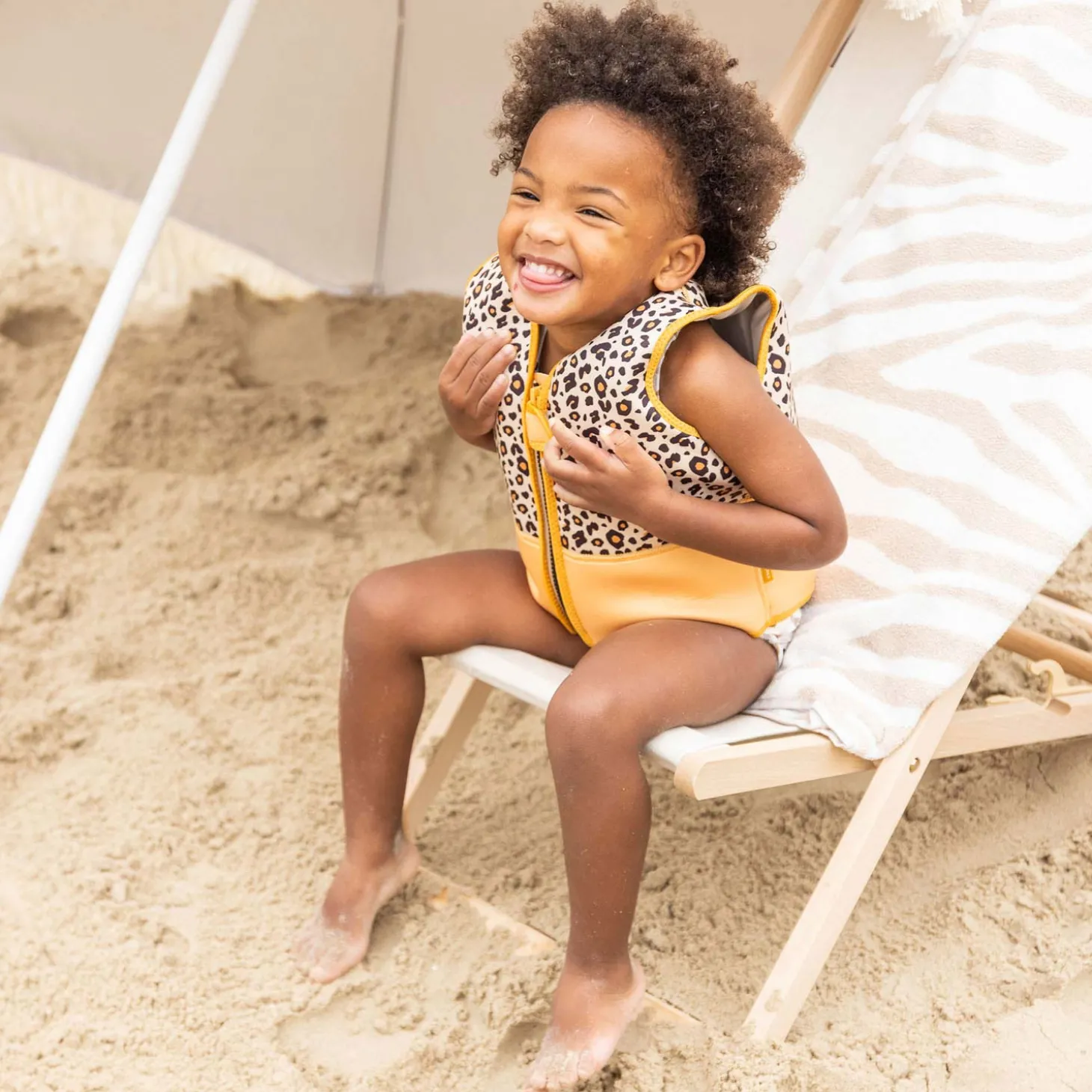 Swim Essentials Zwemvest Panterprint, 4-6 jaar