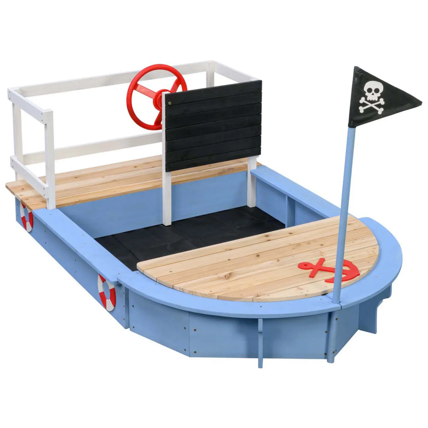 Swingking Houten Zandbak Kapitein Piratenschip