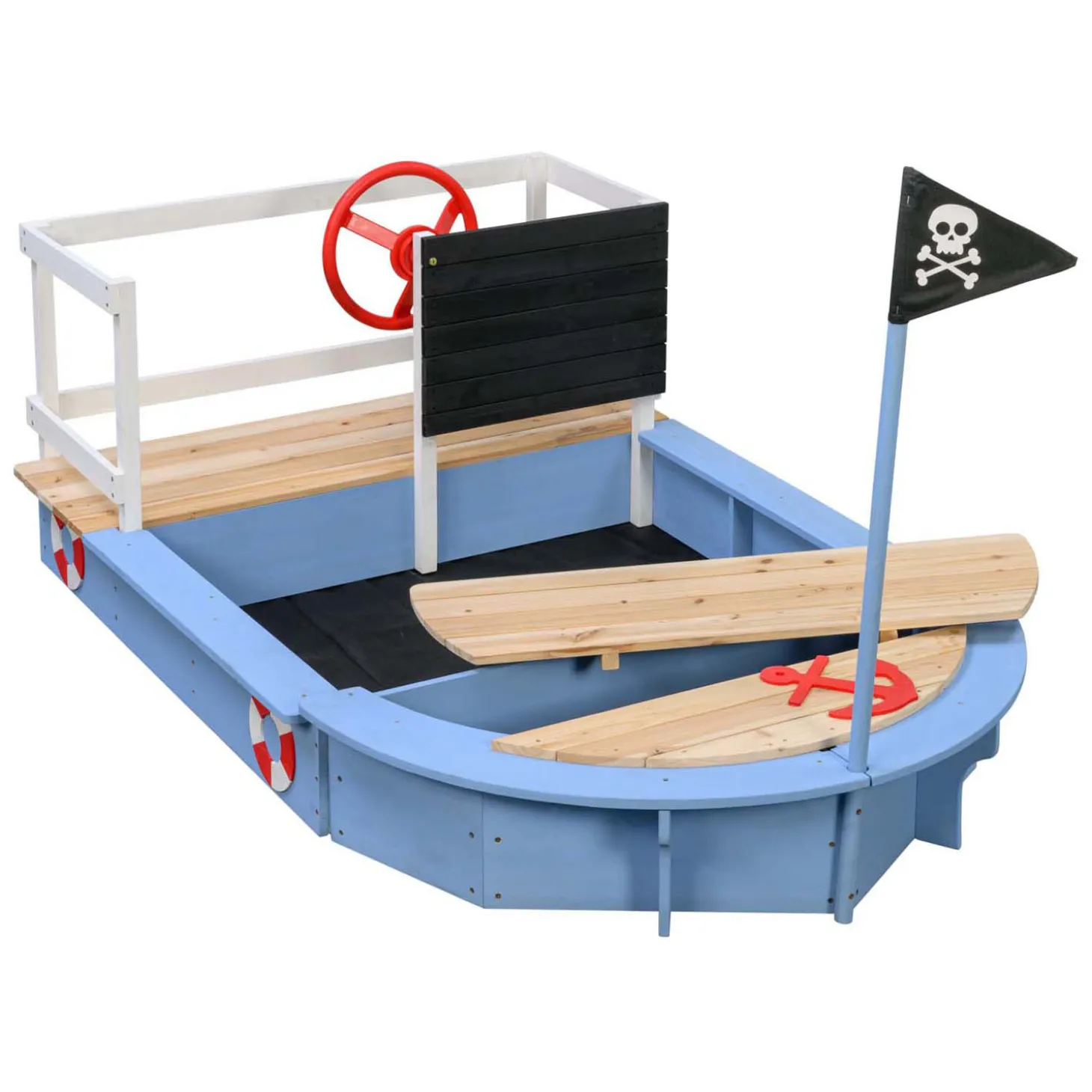 Swingking Houten Zandbak Kapitein Piratenschip