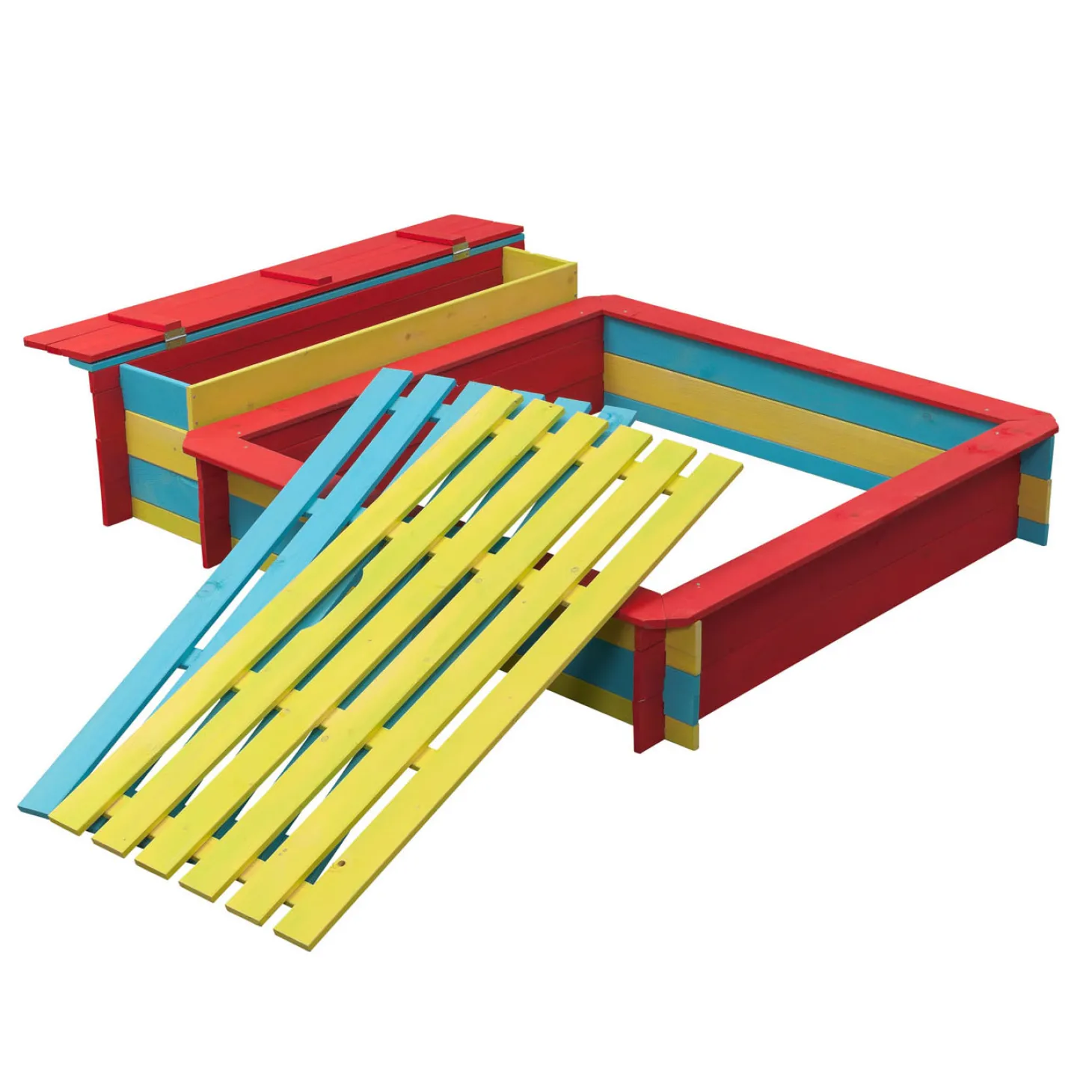 Swingking Houten Zandbak Gekleurd - Jade