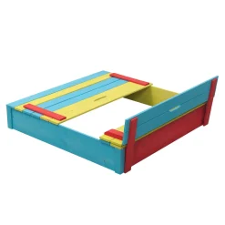 Swingking Houten Zandbak Gekleurd - Sepp