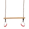 Swingking Trapeze Hout met Ringen, 58cm