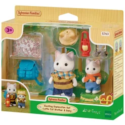 Sylvanian Families 5763 Duo Avonturies Latte Kat Broer en Baby