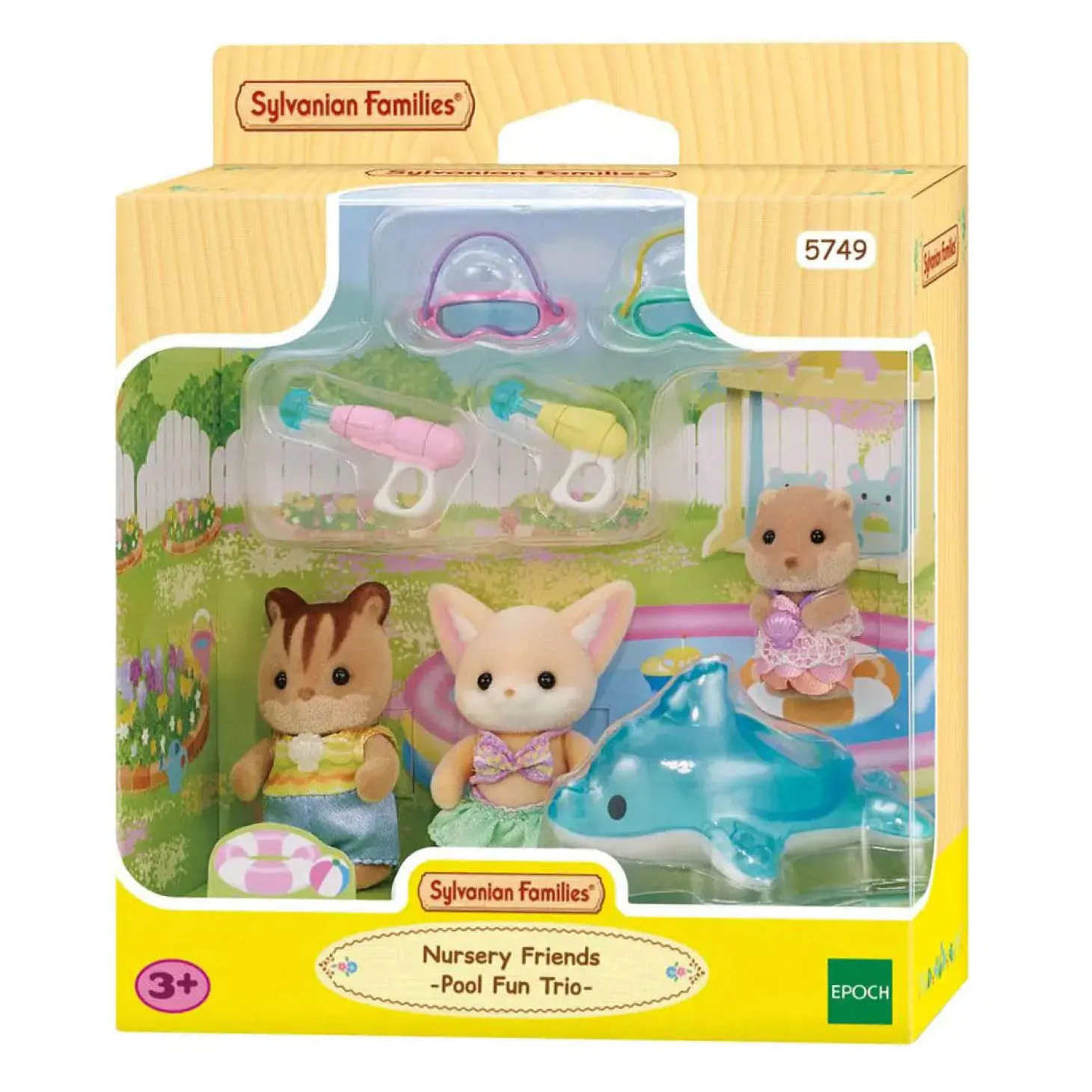Sylvanian Families 5749 Trio Peutervriendjes - Zwembad Fun