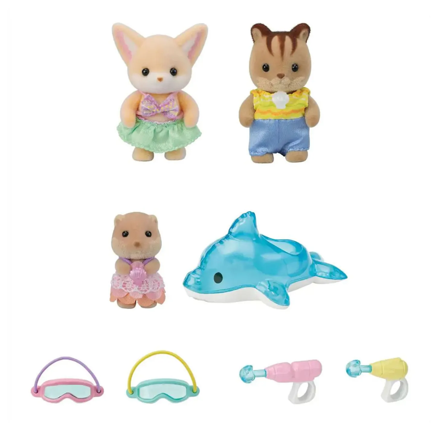 Sylvanian Families 5749 Trio Peutervriendjes - Zwembad Fun