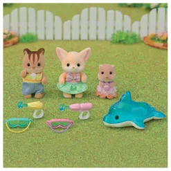 Sylvanian Families 5749 Trio Peutervriendjes - Zwembad Fun