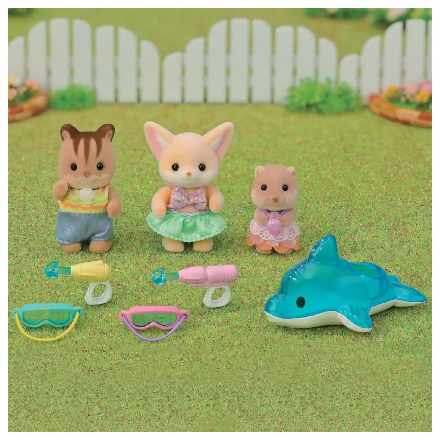 Sylvanian Families 5749 Trio Peutervriendjes - Zwembad Fun