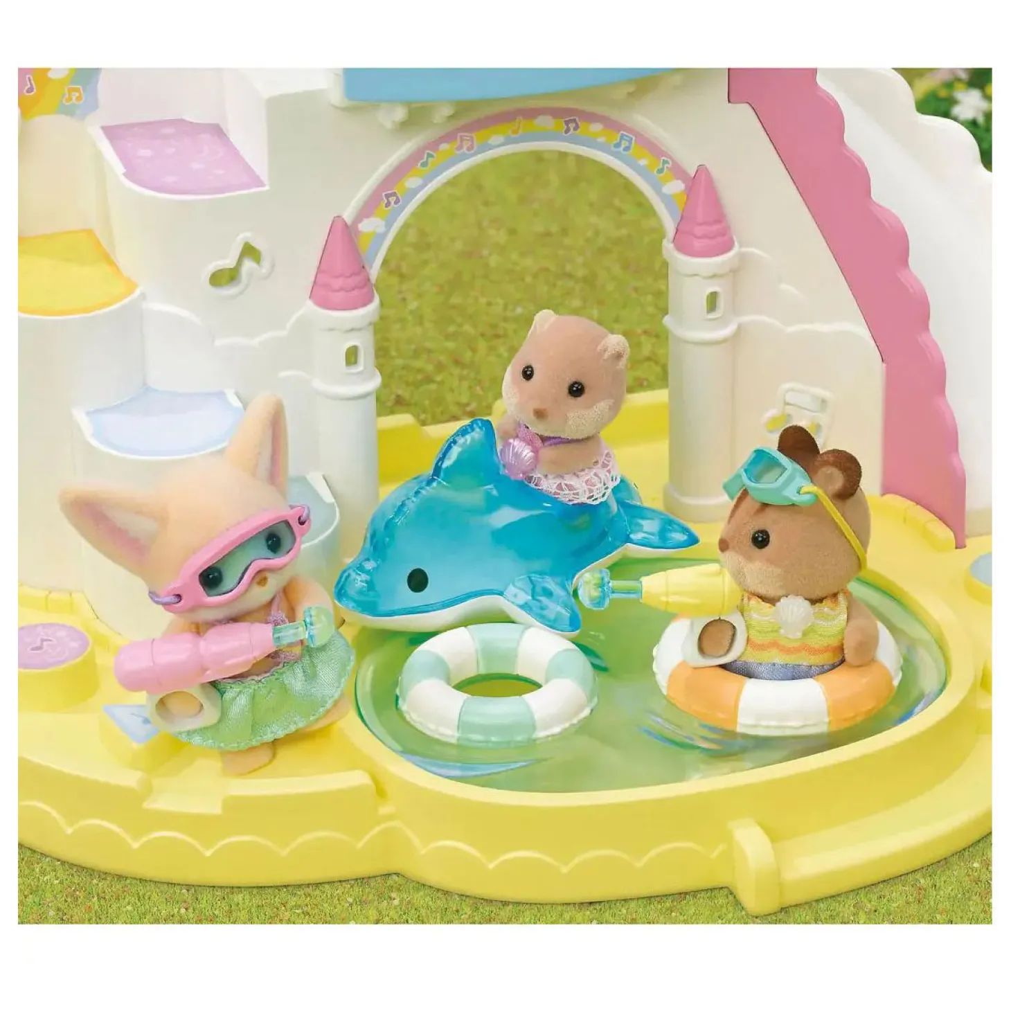 Sylvanian Families 5749 Trio Peutervriendjes - Zwembad Fun