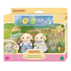 Sylvanian Families 5736 Tuinierenset- Bloemen Hangoorkonijn Broer en Zus