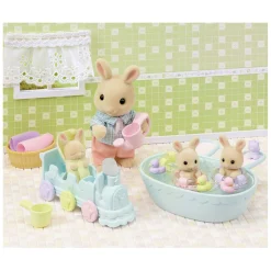Sylvanian Families Drieling Baby konijn Badspeelset