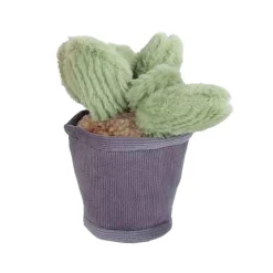 Take Me Home Knuffel Plant Pluche - Donkergrijze Pot Lichtgroen Blad
