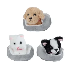 Take Me Home Knuffel Pluche - Hond of Poes in Mand, 12cm