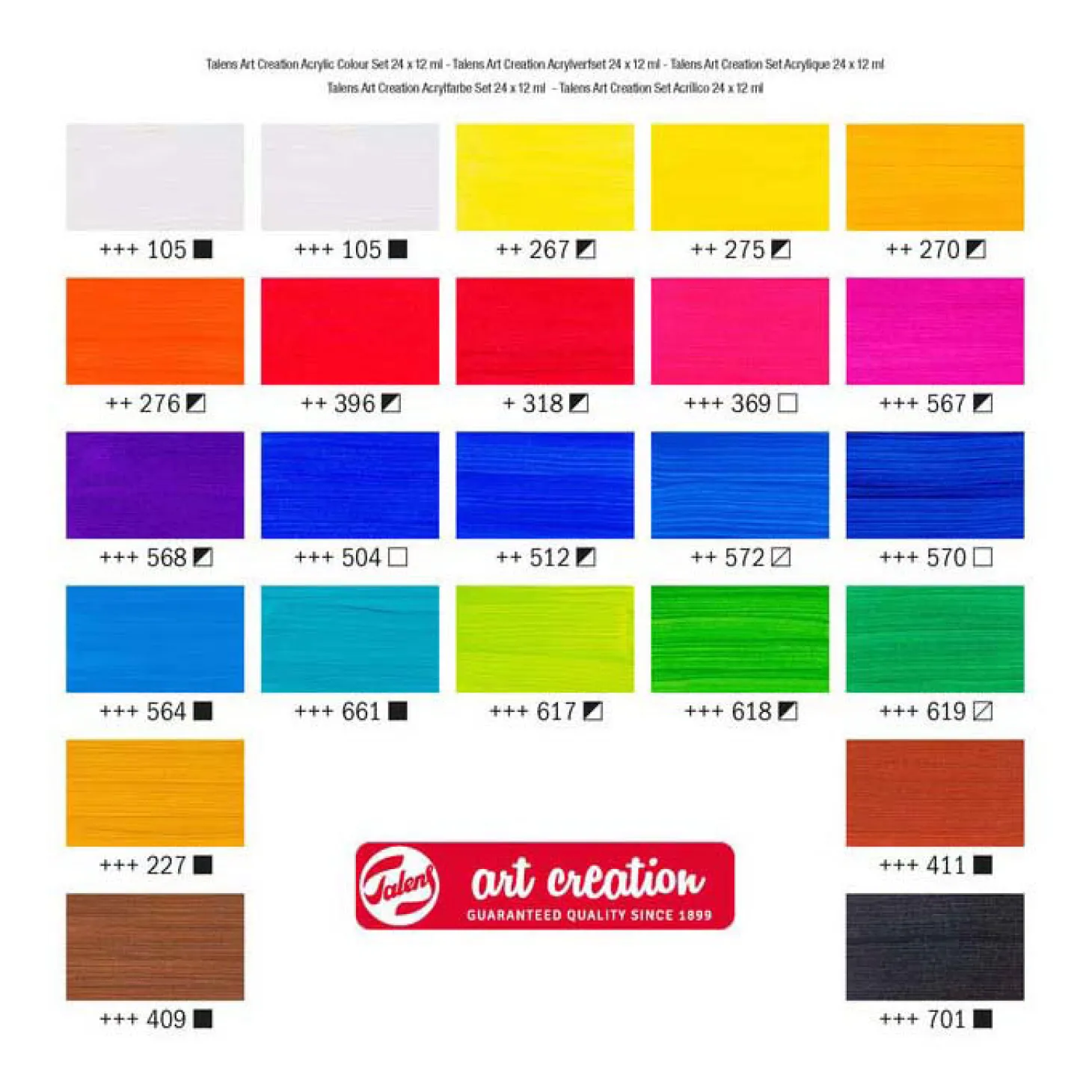 Talens Art Creation Acrylverf Set, 24x12ml