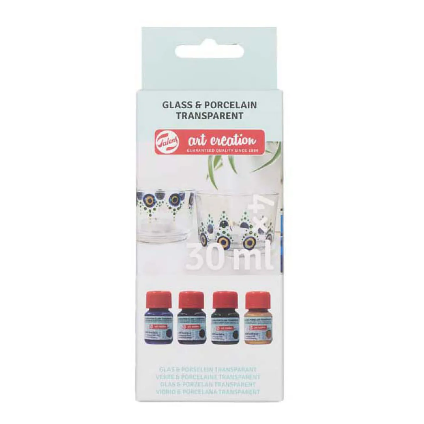 Talens Art Creation Glas & Porselein Transp. 4x30ml Blauw