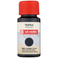 Talens Art Creation Textiel Fles 50ml Elegant Zwart 7001