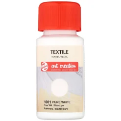 Talens Art Creation Textiel Fles 50ml Puurwit 1001