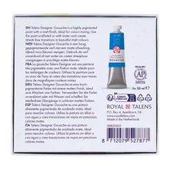 Talens Gouache Extra Fijn Mengset, 5x20ml Tubes
