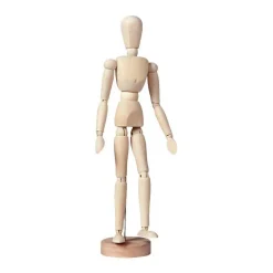 Talens Ledenpop Vrouw 30cm Blank Hout