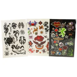 Tattoostickers met Glow in the Dark