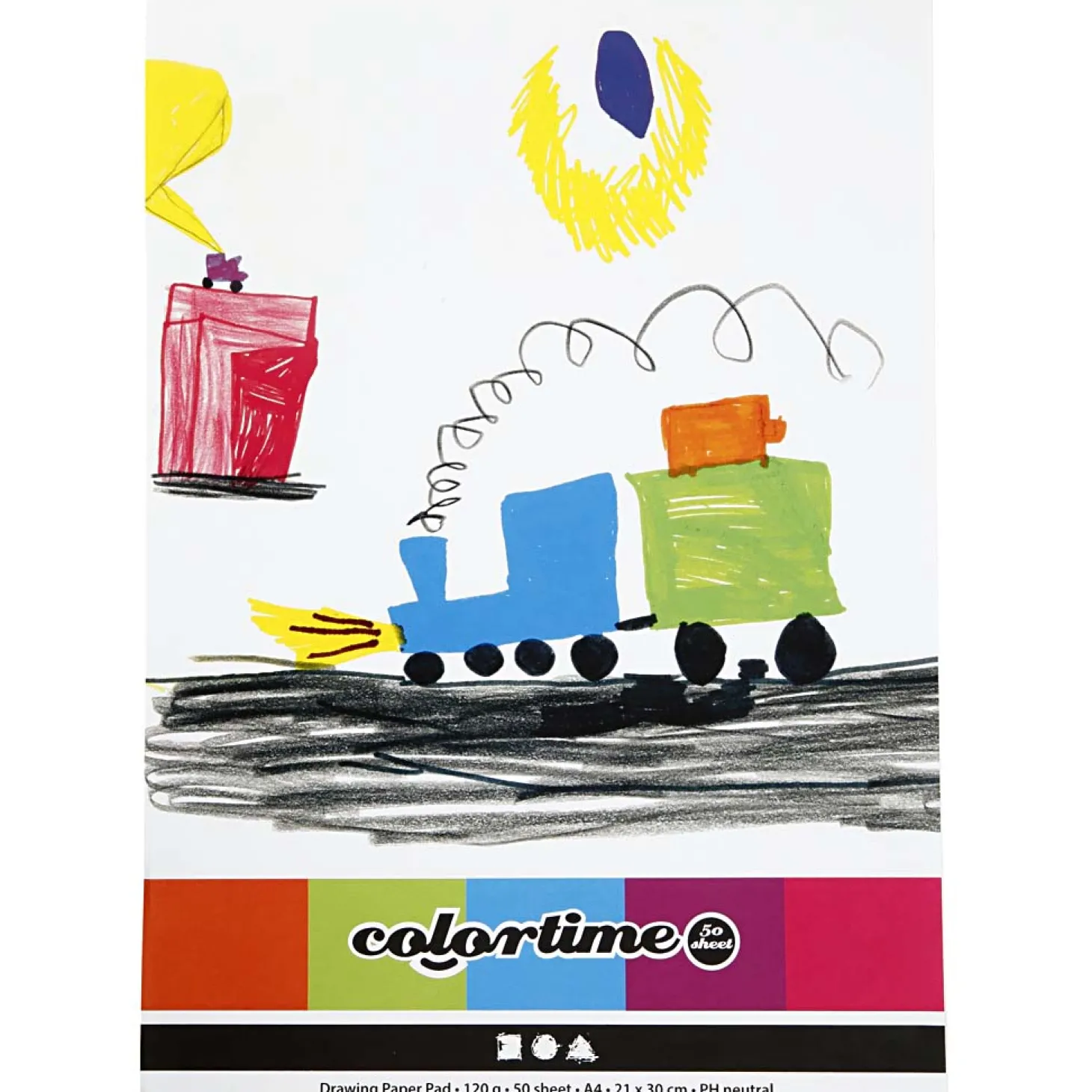 Tekenblok Wit A4 120gr, 50 Vellen