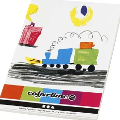 Tekenblok Wit A4 120gr, 50 Vellen