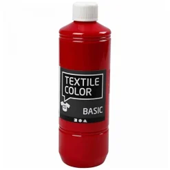 Textielverf - Primaire kleuren, 5x500ml