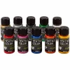 Textielverf Diverse Kleuren, 10x50ml.