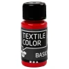 Textile Color Semi-dekkende Textielverf - Primair Rood, 50ml