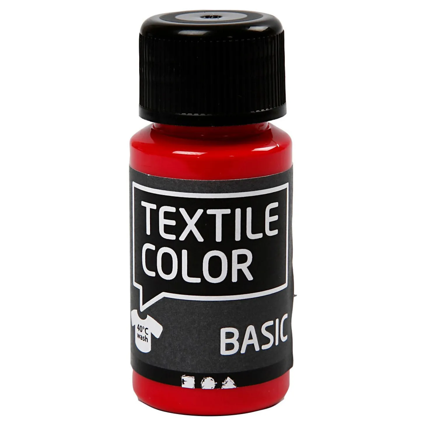 Textile Color Semi-dekkende Textielverf - Primair Rood, 50ml