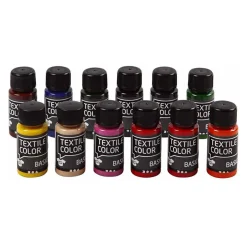 Textile Color Semi-dekkende Textielverf, 12x50ml