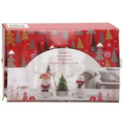 Theelicht Kerst met Figuur, 24st.