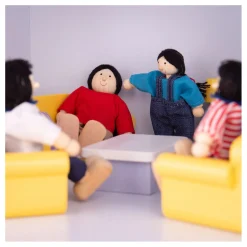 Tidlo Houten Poppenhuis Meubels Woonkamer, 9dlg.