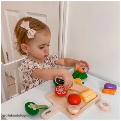 Tidlo Houten Snijgroenten Speelset, 20dlg.