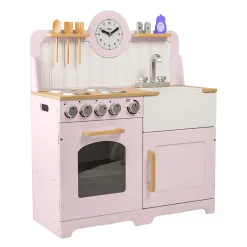 Tidlo Houten Speelkeuken Landelijk Roze, 7dlg.