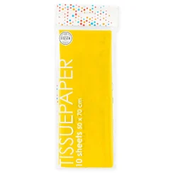 Tissuepapier 10 Vellen Geel, 50x70cm