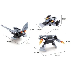 Titans Robot Bouwblokjes Bouwset 3-in-1