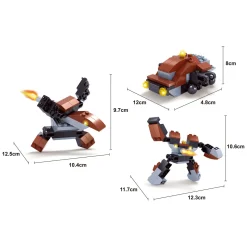 Titans Robot Bouwblokjes Bouwset 3-in-1