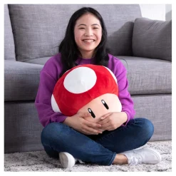 Tomy Mocchi Mocchi Mega Super Mario Mushroom Pluchen Knuffel