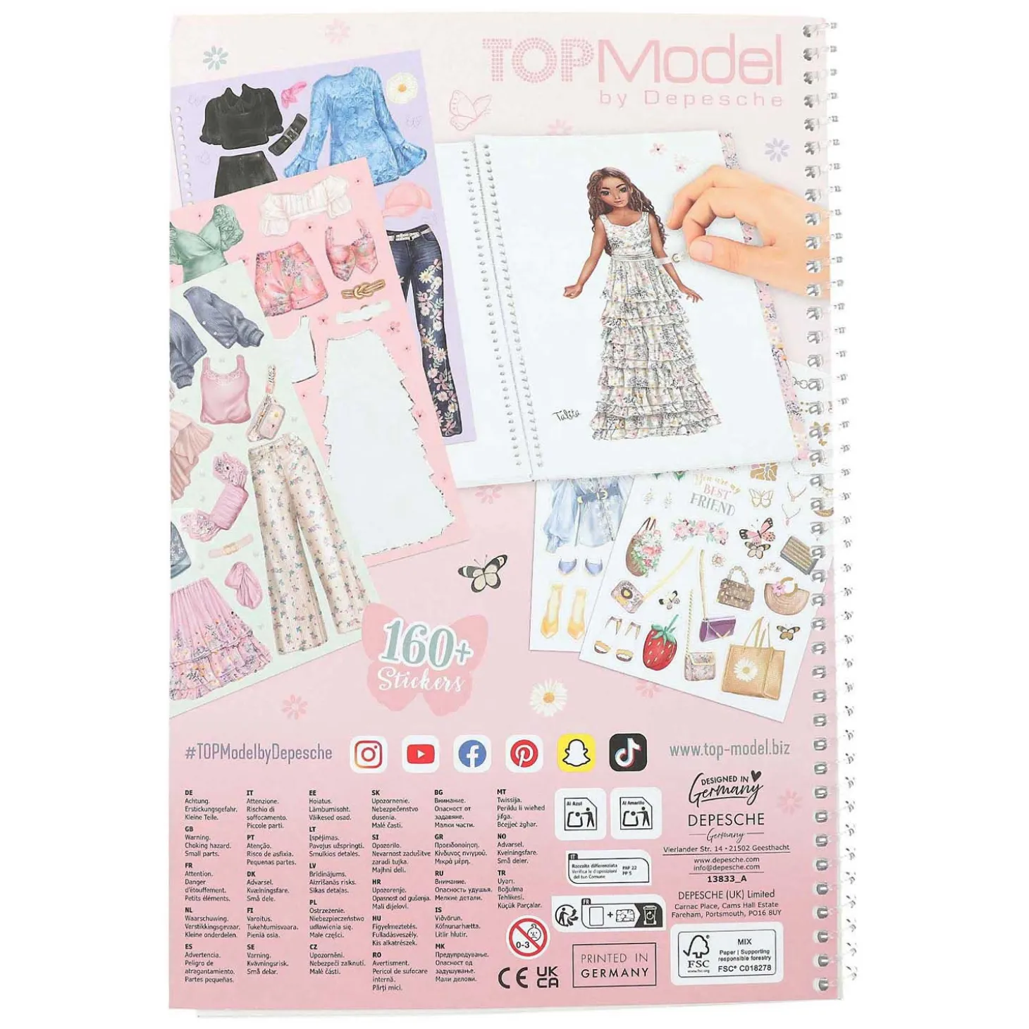 TOPModel Dress me up Summer Feeling Stickerboek