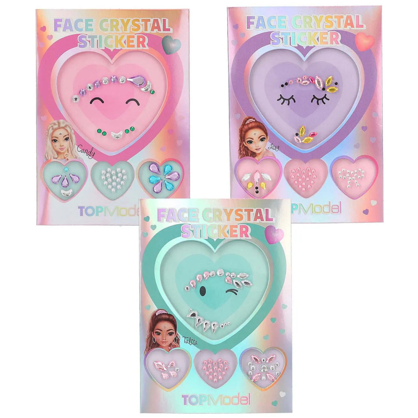 TOPModel Face Crystal Stickers Beauty and Me