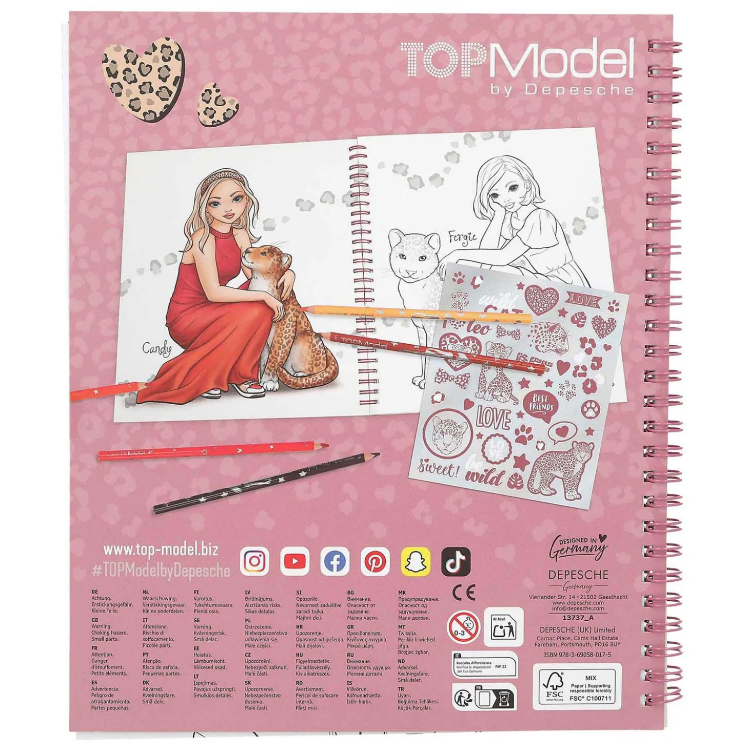 TOPModel Kleurboek Panterprint