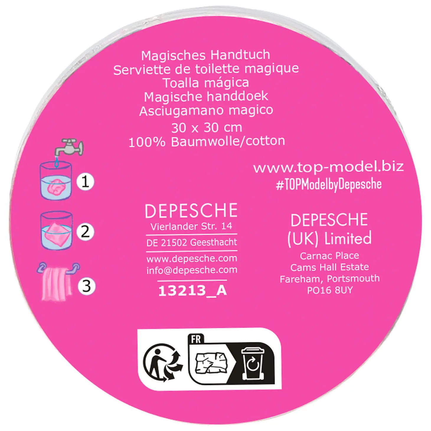 TOPModel Magische Handdoek