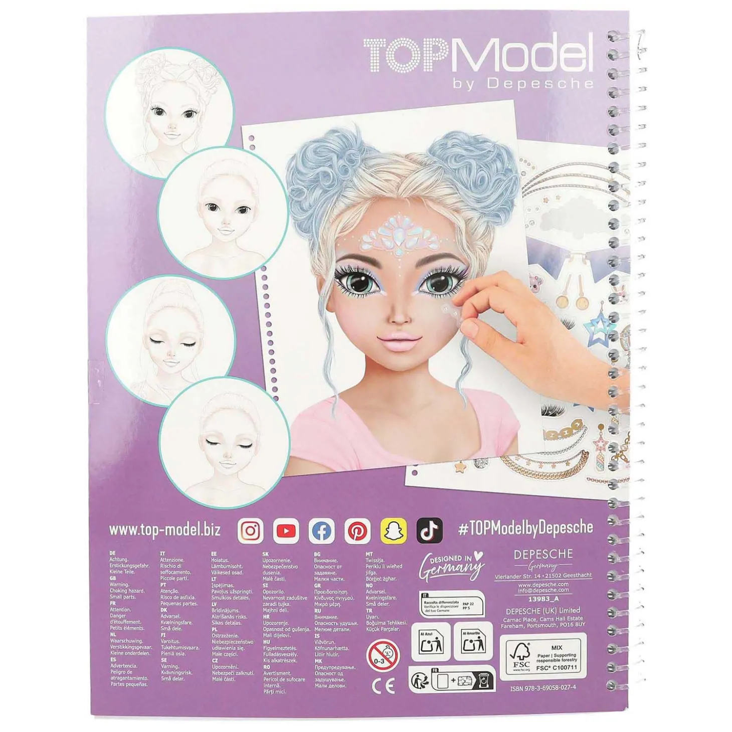 TOPModel Make up Kleurboek